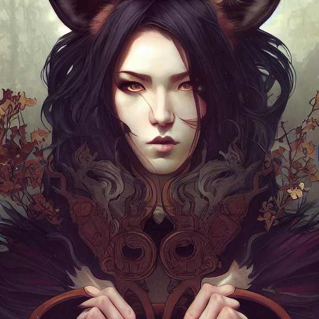 beautiful witch portrait
