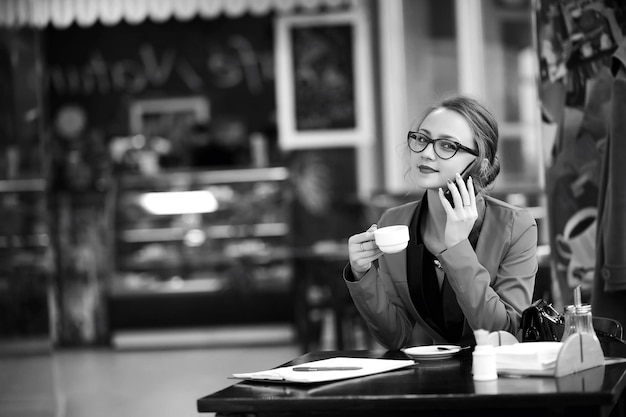 Beautiful woman at a business meeting