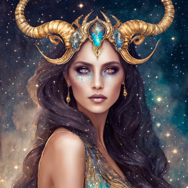 beautiful woman Capricorn zodiac
