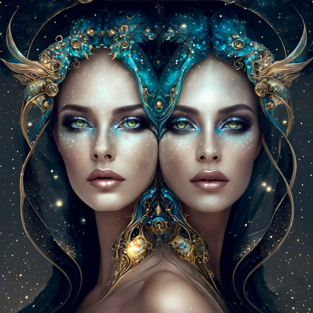 beautiful woman Gemini zodiac