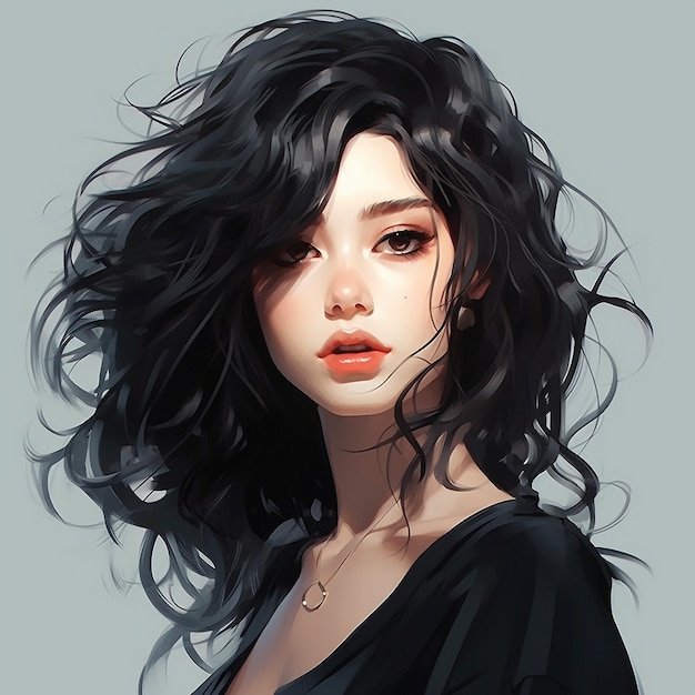 사진 아름다운 여자 소녀 그림