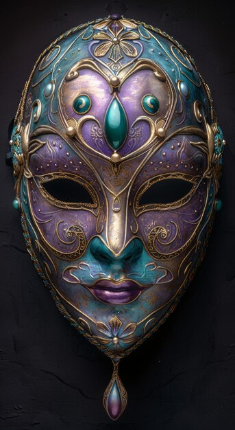 マスクをかぶった美しい女性