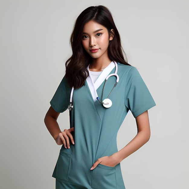 A beautiful woman nurse