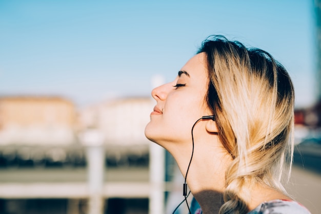 beautiful woman outside