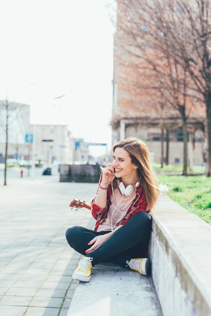 beautiful woman outside