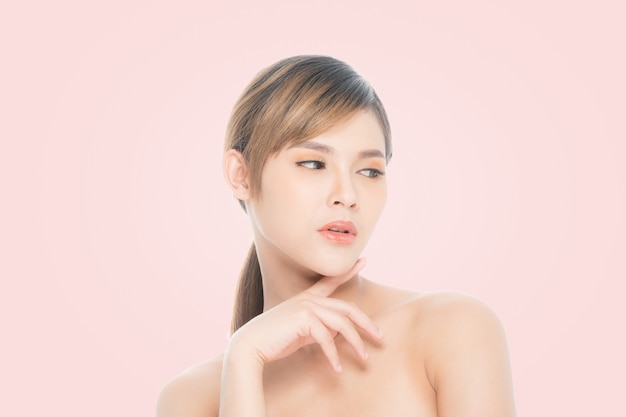 Beautiful woman portrait, skin care or beauty concept