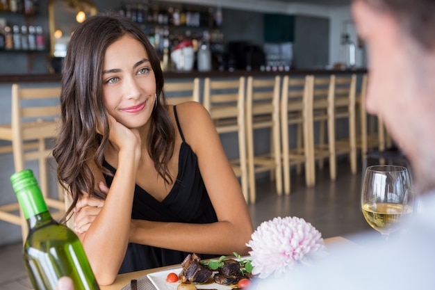 Beautiful woman smiling