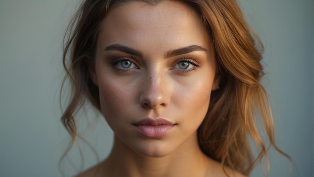 Beautiful woman with captivating eyes