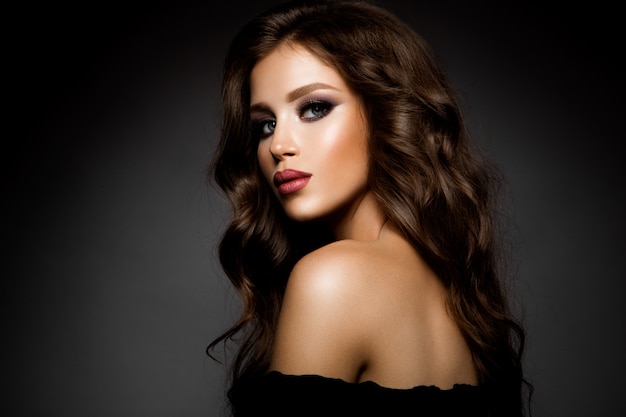 Premium Photo | Beautiful woman with professional make up