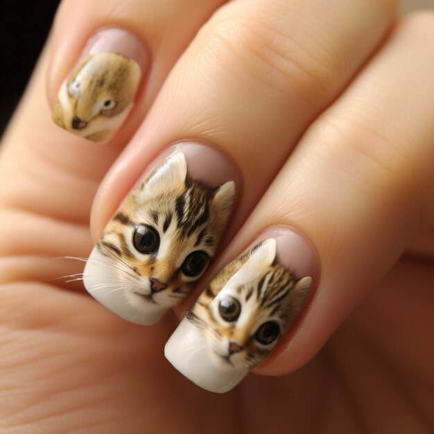 Beautiful womans nails art and Artistic design