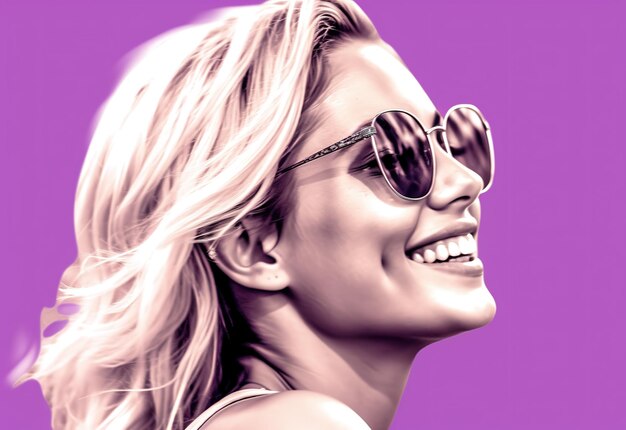 Beautiful women artwork for website banner