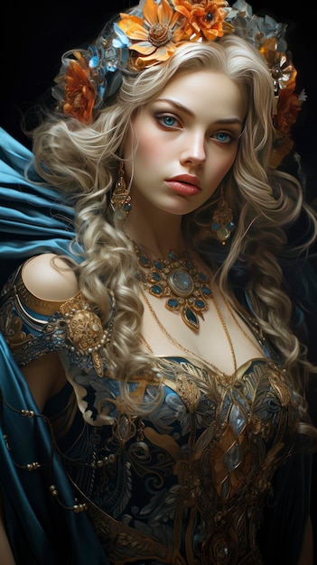 Beautiful women realistic image lots of detail