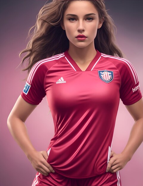 Beautiful Women Sprot Soccer Player