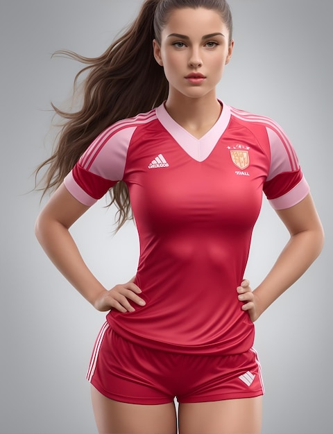 Beautiful Women Sprot Soccer Player