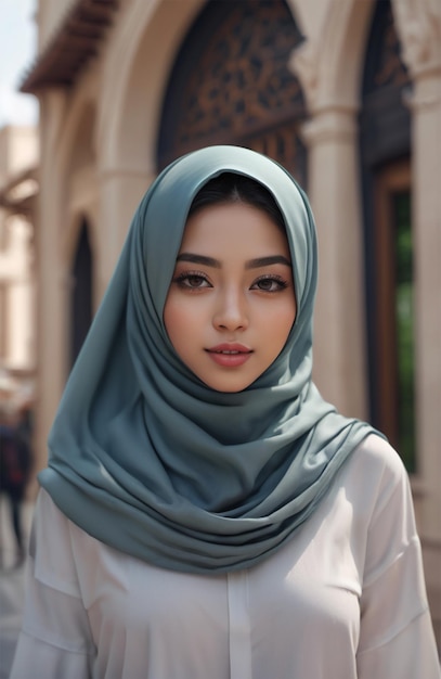 Foto belle donne che indossano l'hijab