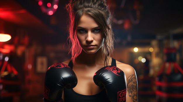 Beautiful women working out in gym together