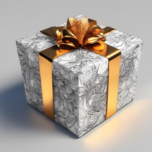 beautiful wrapped gift box