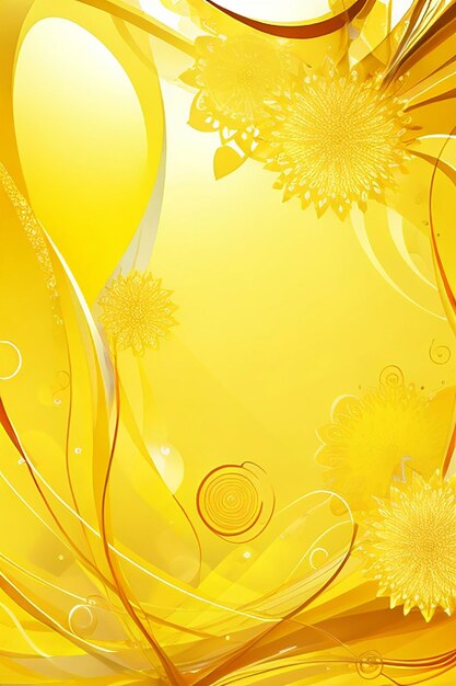 Beautiful Yellow Abstract Pattern Design