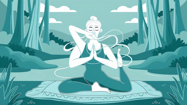 Beautiful yoga nadi shodhana pranayama