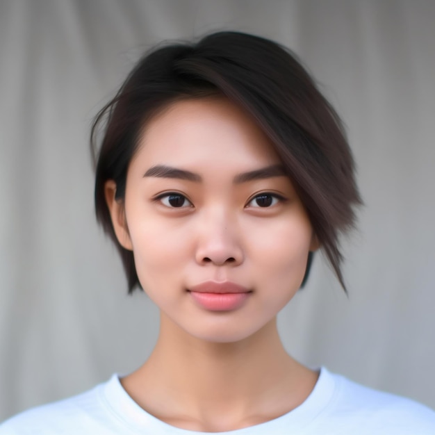 Beautiful young asian woman Image generated by AI