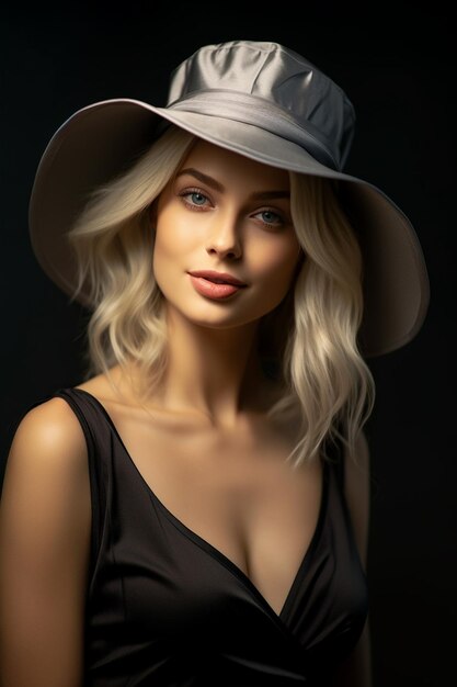 A beautiful young blonde woman Model Photography AI Generated