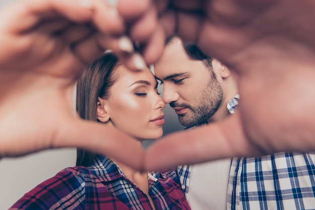 Beautiful young couple having fun together