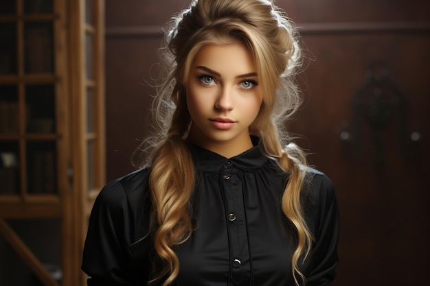 beautiful young fashion girl