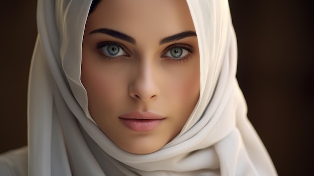 Premium AI Image | A beautiful young Muslim Arabian woman AI Generative