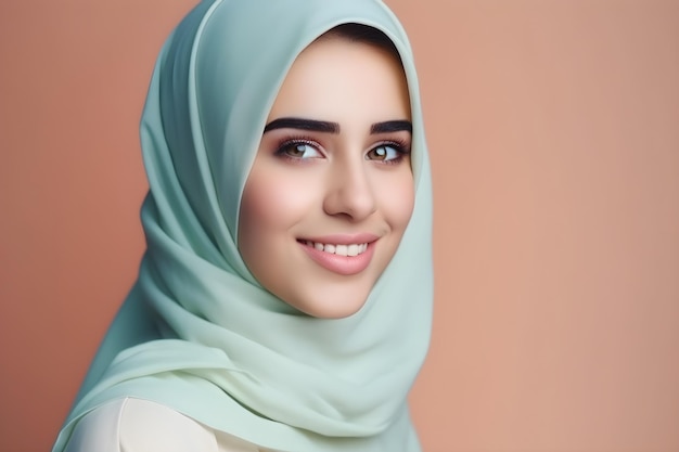 Красивая молодая мусульманская женщина