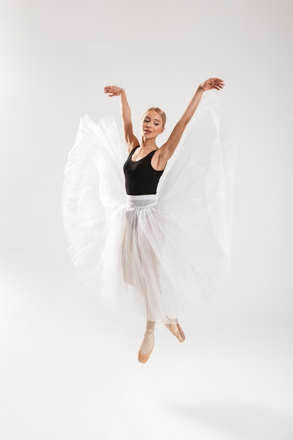 Beautiful young woman ballerina