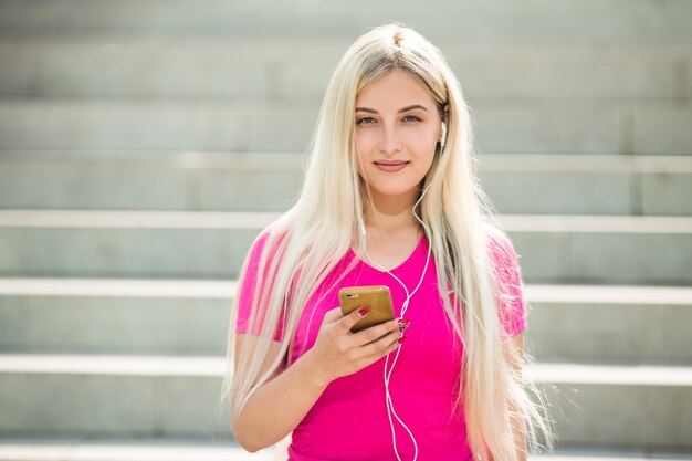 Beautiful young woman in sportswear