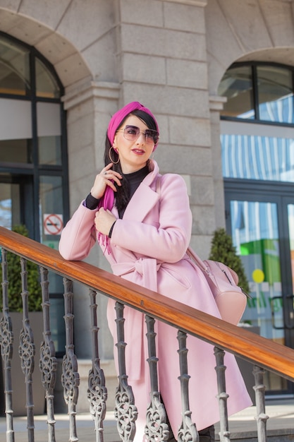 Beautiful young woman on a walk