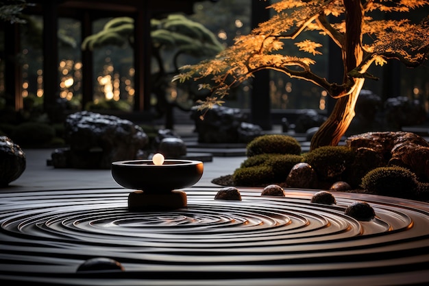 beautiful zen garden harmony peaceful