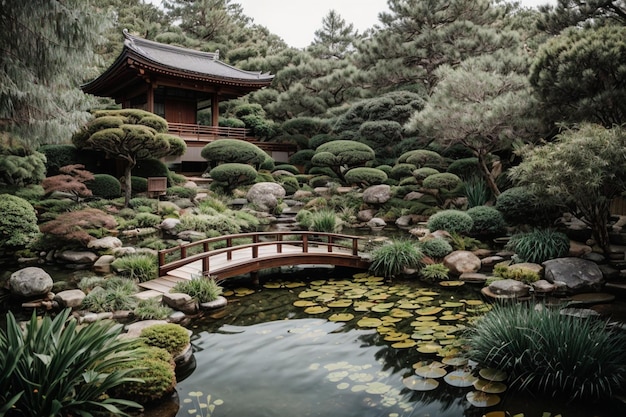 美しい禅の庭園