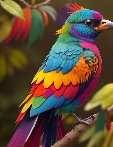 beautifull bird od multicolors