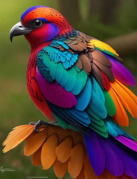 beautifull bird od multicolors