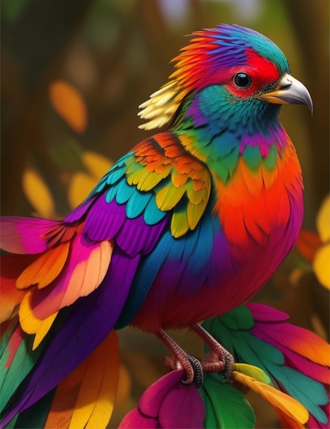 beautifull bird od multicolors