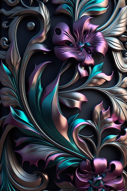 Beautifull Flowers Abstract screensaver for phone AI