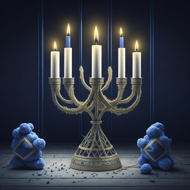 beautifull Hanukkah background