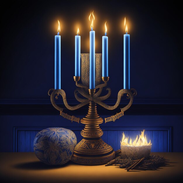 beautifull Hanukkah background