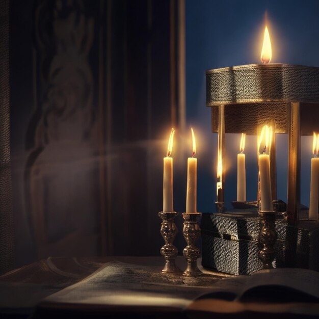 beautifull Hanukkah background