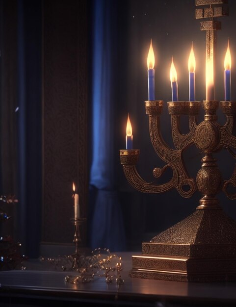 beautifull Hanukkah background