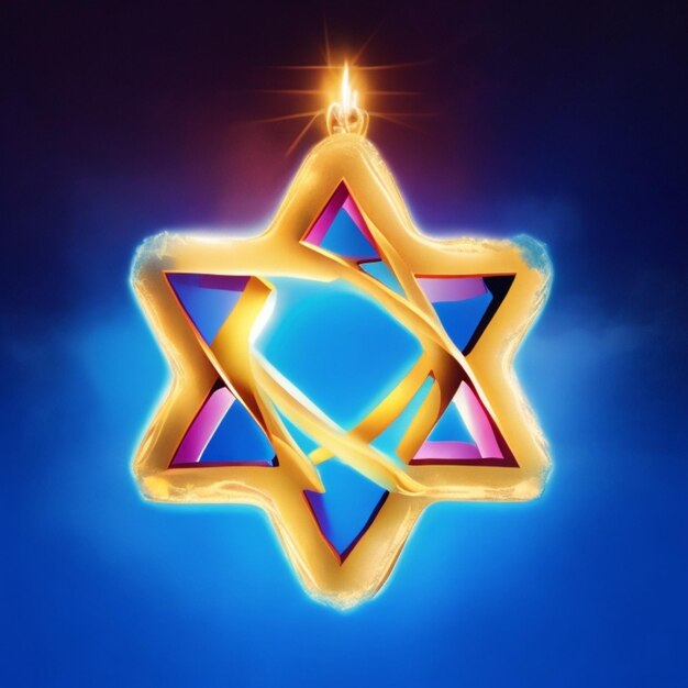 Foto bellissimo sfondo di hanukkah