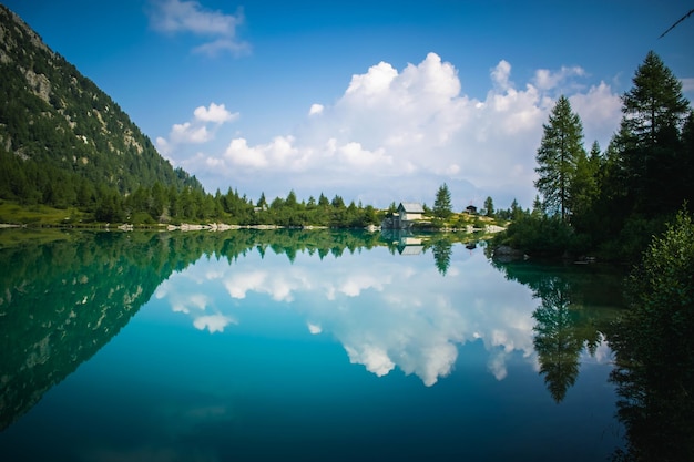 A beautifull view on the aviolo lake