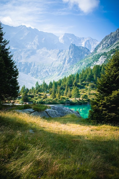 Una bellissima vista sul lago d'aviolo