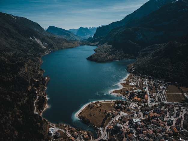 A beautifull view on the molveno lake