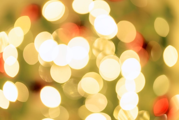 Beautifully blurred background of colorful lights with a bokeh effect
