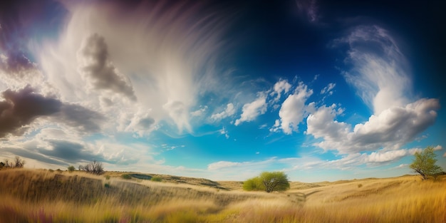 Beautifully Changing Sky and Land nGenerative Ai