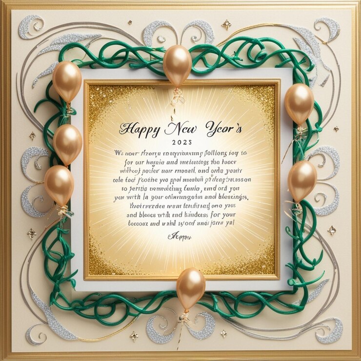 Photo a beautifully crafted goldenframed ornate card with a soft creamy background