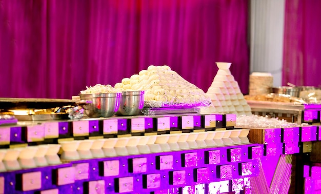 Beautifully decorated catering